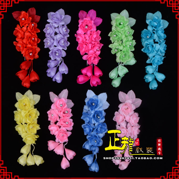 南宁鬓花头饰小花头花 真丝绢花