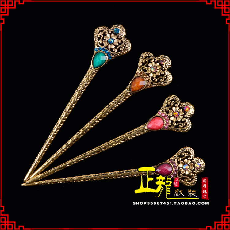 南宁头饰老旦青衣员外夫人簪子 老旦发簪