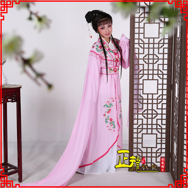 南宁花旦黄梅戏服古装戏服水袖戏剧假云肩长披
